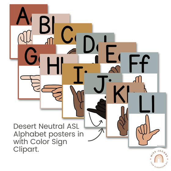American Sign Language Posters For Classroom