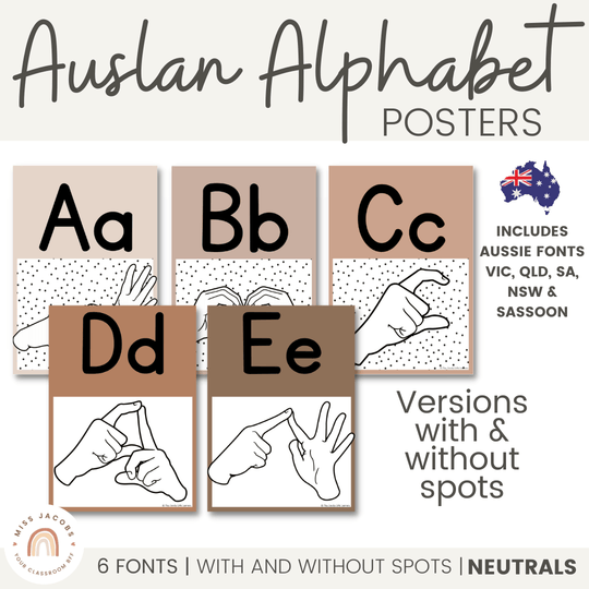 Alphabet Posters - Botanical - Miss Jacobs Little Learners