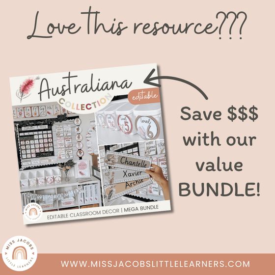 Australiana Binder Covers & Spines | Flora and Fauna Classroom Decor | Editable - Miss Jacobs Little Learners