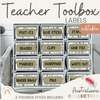 Australiana Teacher Toolbox Labels | Editable Classroom Decor - Miss Jacobs Little Learners