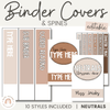 BINDER COVERS AND SPINES | OMBRE NEUTRALS - Miss Jacobs Little Learners