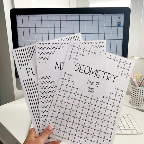 geometry binder cover
