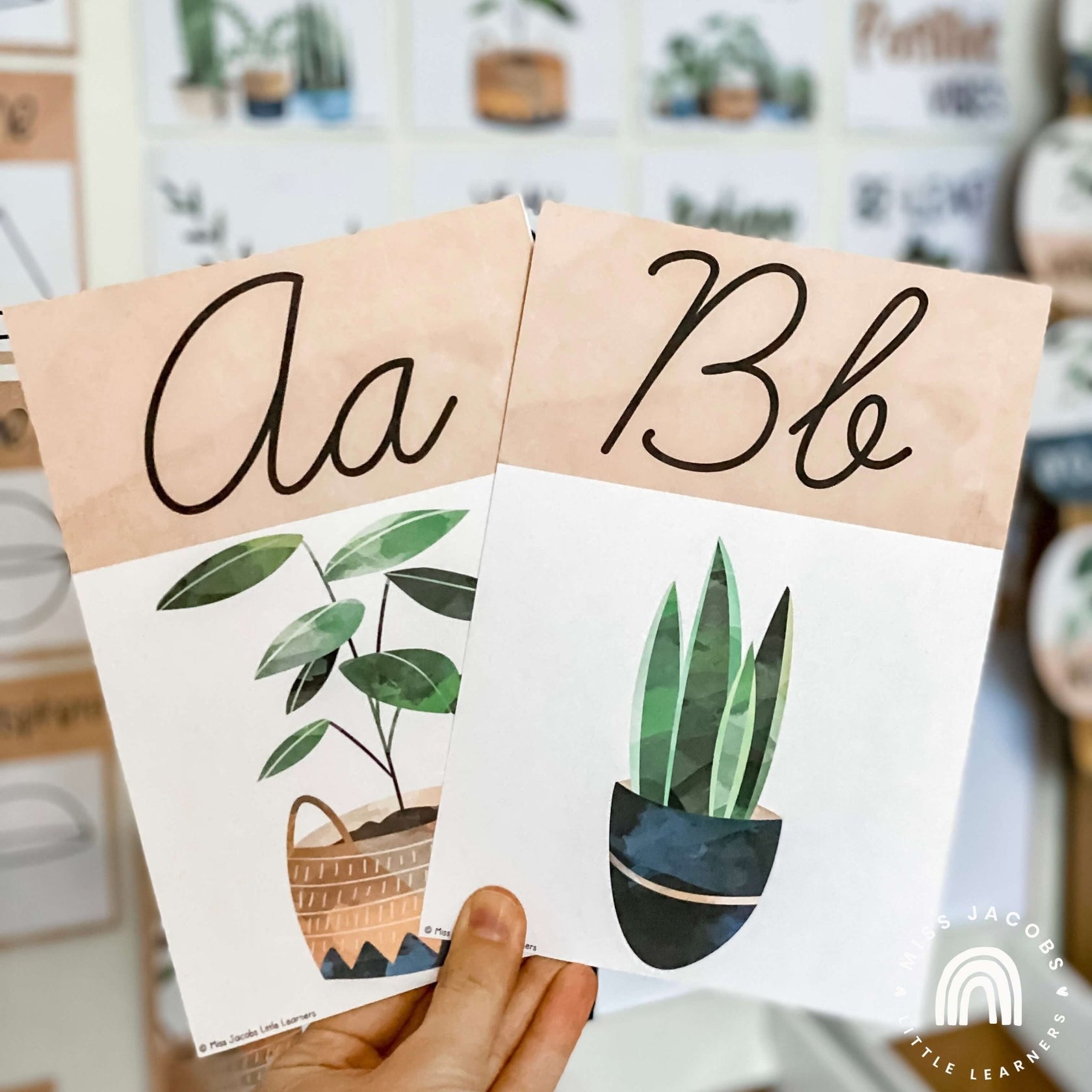 Boho Plants Editable Classroom Decor Bundle Miss Jacobs Little Learners