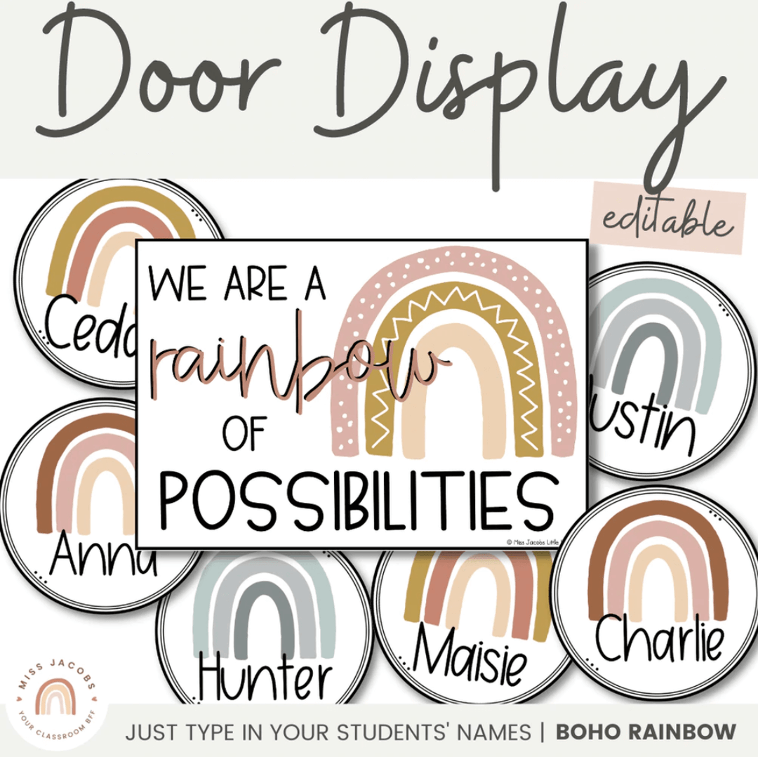 Boho Rainbow Neutrals - Miss Jacobs Little Learners Page 2 - Miss ...