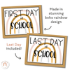 Boho Rainbow First Day Of School Sign - Miss Jacobs Little Learners