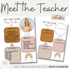 Boho Rainbow Meet the Teacher | Editable | Neutral Classroom Decor - Miss Jacobs Little Learners