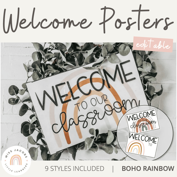 Modern Neutral Boho WELCOME PARTY Sign outlet