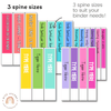 Brights Binder Covers and Spines | Simple Brights Classroom Decor | Editable - Miss Jacobs Little Learners