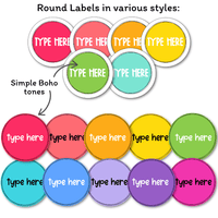 BRIGHTS Classroom Supply and Student Name Labels | Editable - Default ...