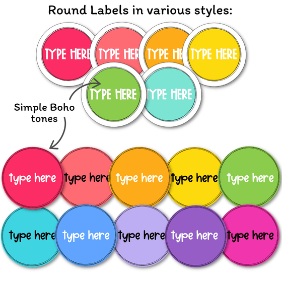 BRIGHTS Classroom Supply and Student Name Labels | Editable - Miss Jacobs Little Learners