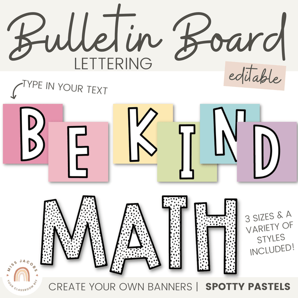 Poster Board Letters