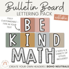 Bulletin Board Lettering Pack - Neutral Boho Rainbow Theme - Miss Jacobs Little Learners