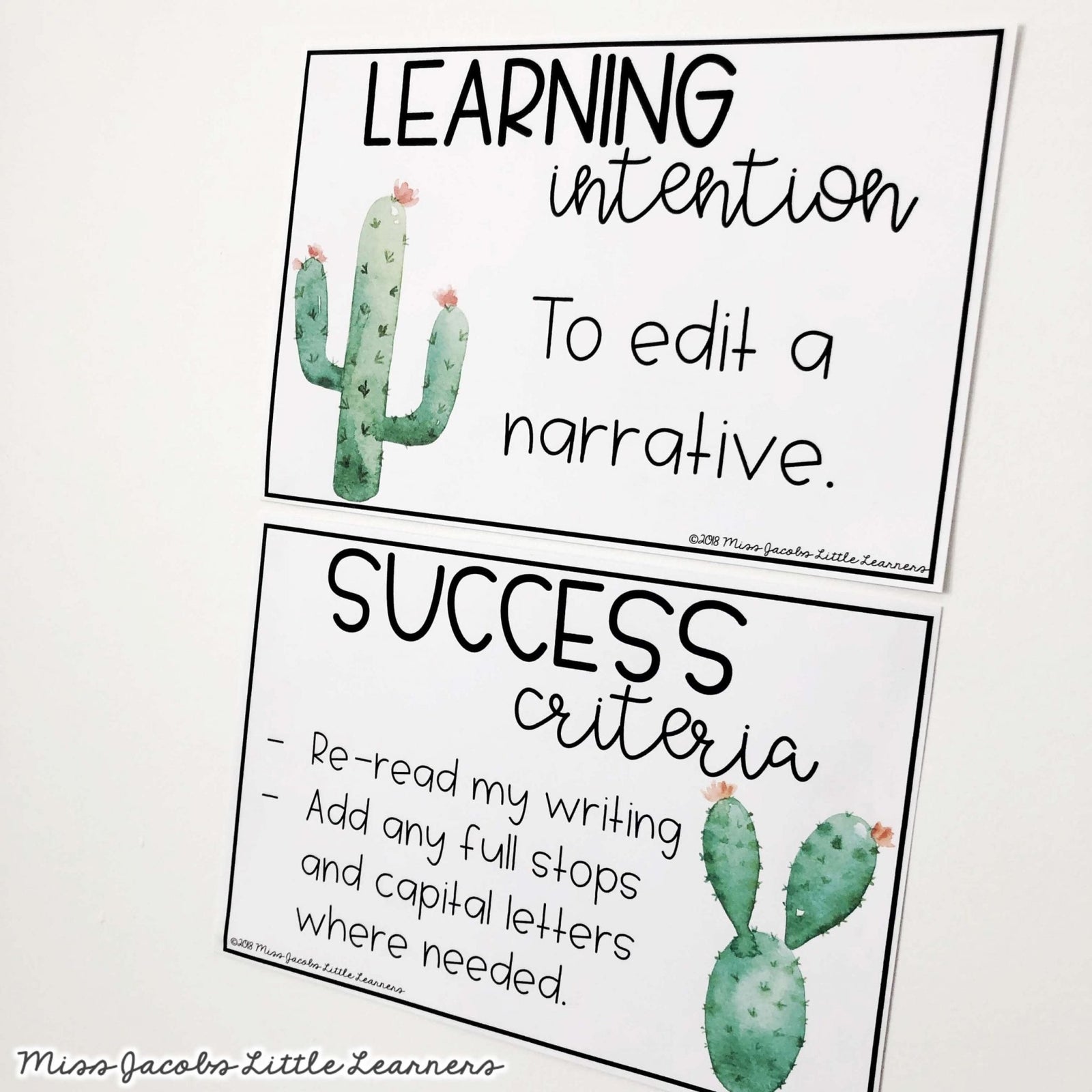 Modern Cactus Classroom Decor - Succulent Theme - Miss Jacobs – Miss ...
