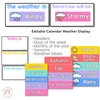 Classroom Calendar | BRIGHTS | Pocket Chart and Standard Size - Miss Jacobs Little Learners