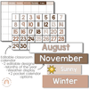 CLASSROOM CALENDAR & WEATHER DISPLAY | OMBRE NEUTRALS - Miss Jacobs Little Learners