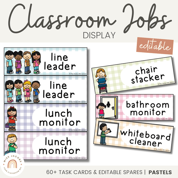 Classroom Jobs Printable Cards