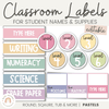 Classroom Labels | PASTELS | Editable - Miss Jacobs Little Learners
