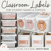 CLASSROOM LABELS | SPOTTY BOHO | EDITABLE - Miss Jacobs Little Learners