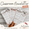 Classroom Newsletter Templates | Editable | Australiana Classroom Theme | Australian Flora and Fauna - Miss Jacobs Little Learners