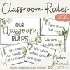 Classroom Rules Posters for Classroom Management | Botanical Theme | Modern Farmhouse Decor | Editable - Miss Jacobs Little Learners