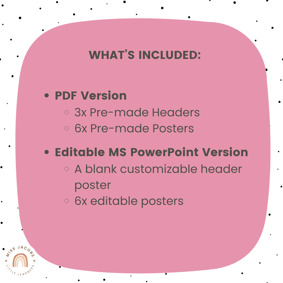Classroom Rules Posters for Classroom Management | Spotty Brights Deco ...