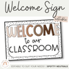 Classroom Welcome Sign | SPOTTY NEUTRALS Theme - Miss Jacobs Little Learners