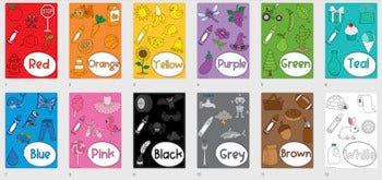 Color Posters | Modern Classroom Decor Colour Posters - Miss Jacobs Little Learners