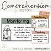 Comprehension Strategy Posters | Editable | Neutral Color Palette - Miss Jacobs Little Learners