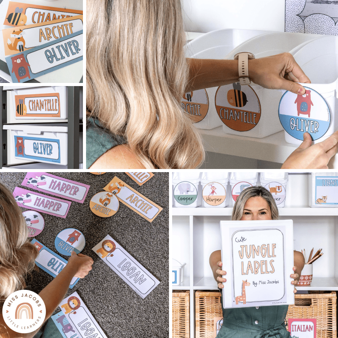 Class Labels Bundle - Name Plate, Door Display, Poster - Cute Theme