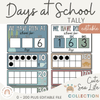 Cute Sea Life 100 Days at School Tally Display - Miss Jacobs Little Learners
