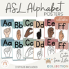 Cute Sea Life ASL (American Sign Language) Alphabet Posters - Miss Jacobs Little Learners