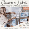 Cute Sea Life Classroom Supply Labels & Student Name Tags - Miss Jacobs Little Learners