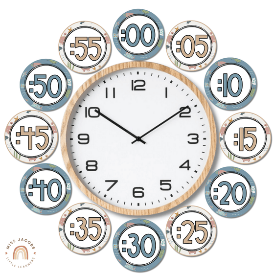 Cute Sea Life Clock Numbers - Miss Jacobs Little Learners