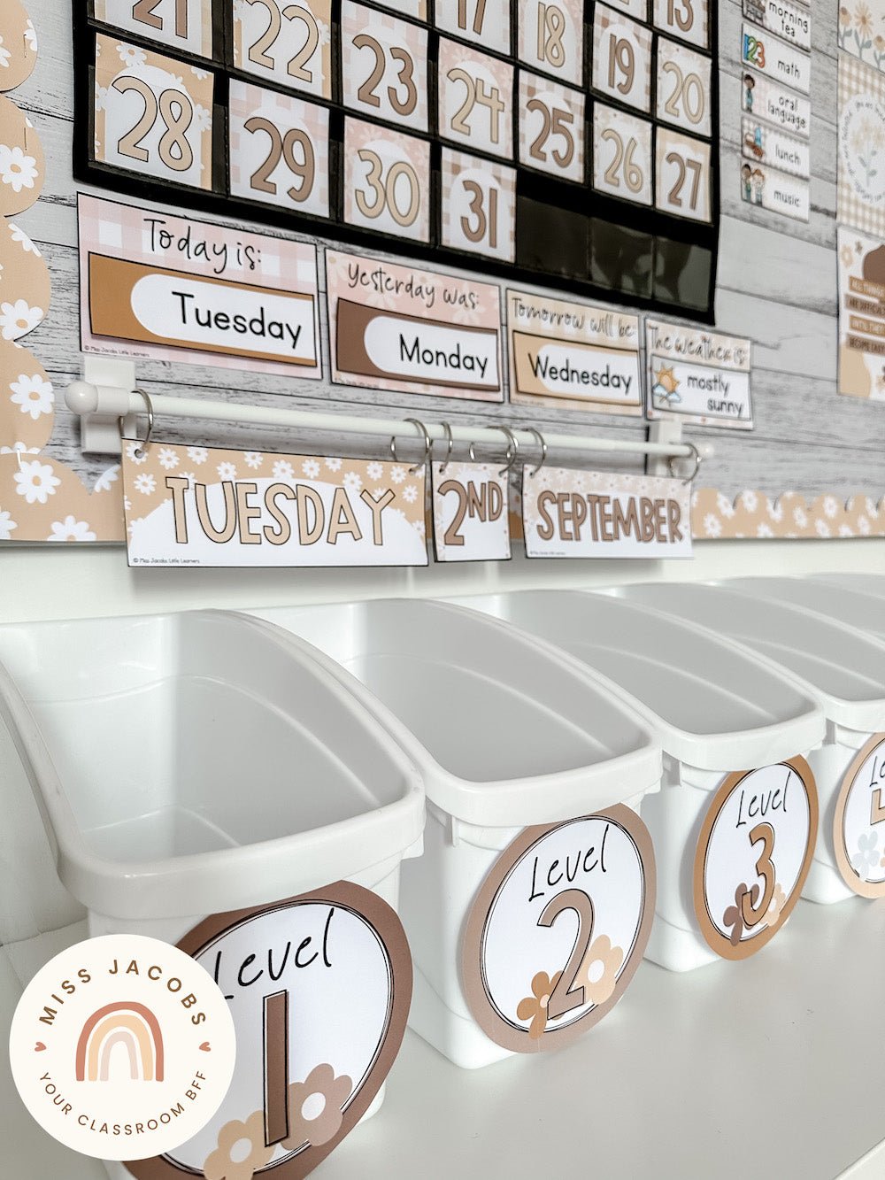 Daisy Gingham Classroom Decor Bundle Default Title Miss Jacobs