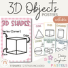 Daisy Gingham Pastels 3D Shape Posters - Miss Jacobs Little Learners