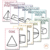 Daisy Gingham Pastels 3D Shape Posters - Miss Jacobs Little Learners