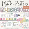 Daisy Gingham Pastels Math Posters Bundle - Miss Jacobs Little Learners