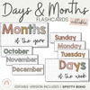 DAYS AND MONTHS | SPOTTY BOHO | EDITABLE - Miss Jacobs Little Learners