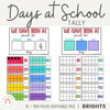 Days at School Tally | BRIGHTS CLASSROOM DECOR - Miss Jacobs Little Learners
