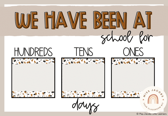 Days at School Tally | MODERN JUNGLE | Classroom Decor - Miss Jacobs Little Learners