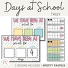 Days at School Tally | SPOTTY PASTELS - Miss Jacobs Little Learners