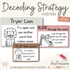 Decoding Reading Strategy Posters | AUSTRALIANA decor - Miss Jacobs Little Learners