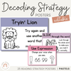 Decoding Reading Strategy Posters | PASTELS - Miss Jacobs Little Learners