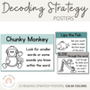 Decoding Strategy Posters | MODERN RAINBOW Color Palette | Calm Colors Decor - Miss Jacobs Little Learners