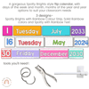 Flip Calendar | Spotty Brights Classroom Decor | Rainbow Themed | Editable - Miss Jacobs Little Learners