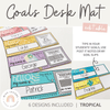 Goals Desk Mat | Tropical Theme | Editable - Miss Jacobs Little Learners
