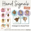 Hand Signals | Daisy Gingham Pastels Classroom Decor | Editable - Miss Jacobs Little Learners