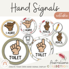 Hand Signals for Classroom | AUSTRALIANA | Editable Classroom Decor - Miss Jacobs Little Learners