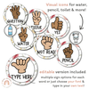 Hand Signals for Classroom | AUSTRALIANA | Editable Classroom Decor - Miss Jacobs Little Learners