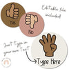 Hand Signals Posters | Desert Neutrals Classroom Decor | EDITABLE | BOHO VIBES - Miss Jacobs Little Learners